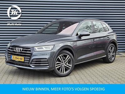 tweedehands Audi Q5 55 TFSI e quattro S Line Plug In Hybrid 367pk | Luchtvering | Virtual | Massage | 360 camera | Apple Carplay | Keyless | Navi Plus | DAB | 20"L.M |