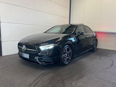 tweedehands Mercedes A200 Business Solution AMG Night Upgrade Limousine Pano, Cruise, Apple Carplay, Elektrische Stoel