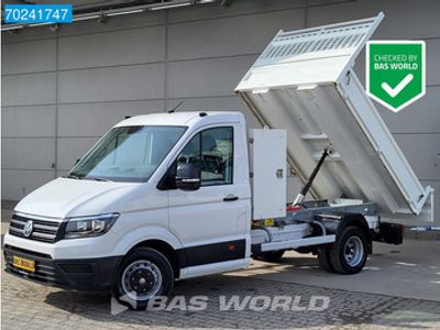 tweedehands VW Crafter 177pk Kipper 3500kg trekhaak Airco Cruise CarPlay Tipper Benne Kieper Airco Trekhaak Cruise control