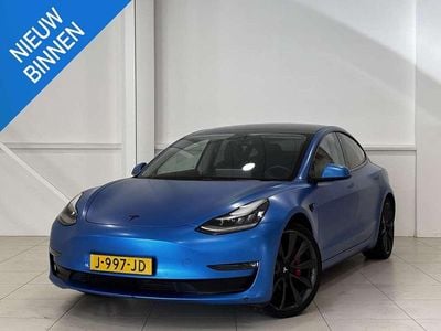 Blauw Gebruikt 2020 Tesla Model 3 Performance Sedan | € 27.333 (Eerlijke prijs)
