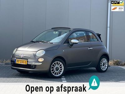 tweedehands Fiat 500C 1.2 Cabriolet Parkeersensor Matgrijs Leder sportstoelen Airco