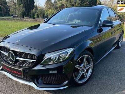 tweedehands Mercedes C220 CDI Premium Plus AMG PANO 360º camera Leer