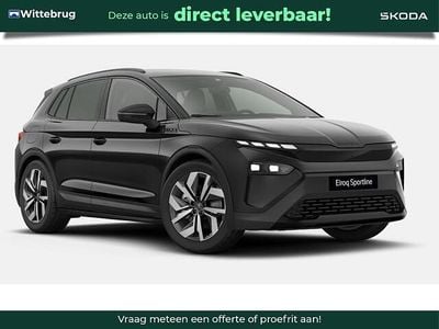 Zwart Nieuw 2025 Skoda Elroq SportLine SUV | € 53.950 (Duur)