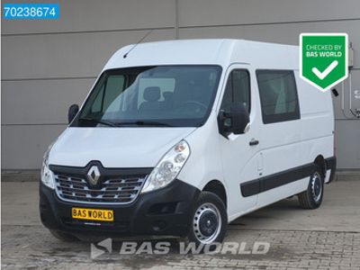 tweedehands Renault Master 110PK L2H2 7 persoons Dubbel Cabine Trekhaak Airco Cruise Euro6 Airco Dubbel cabine Trekhaak Cruise control