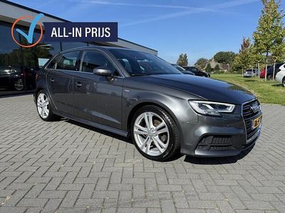 Grijs, metallic lak Occasion 2018 Audi A3 Sportback S-Line Hatchback | € 20.950 (Iets duurder)