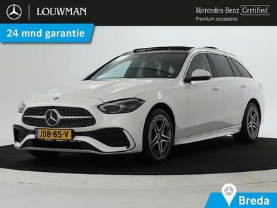 Wit Occasion 2024 Mercedes C300e AMG Stationwagen | € 44.950 (Eerlijke prijs)