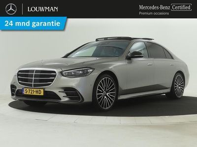 tweedehands Mercedes S450 Lang AMG Line Panoramadak | Multispaaks lichtmetalen velgen | Premium plus pakket | inclusief 24 maanden MB Certified garantie voor europa