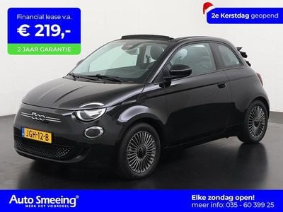 Zwart Gebruikt 2021 Fiat 500e Icon Cabriolet | € 17.495 (Goede deal)