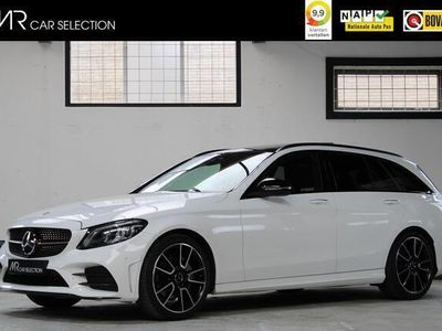 tweedehands Mercedes 180 C-KLASSE EstatePremium Plus Pack | AMG | Night | Panoramadak | Burmester | 19 inch | Sfeerverlichting | Trekhaak |