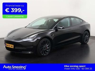 Zwart Gebruikt 2022 Tesla Model 3 Performance Sedan | € 30.895 (Eerlijke prijs)