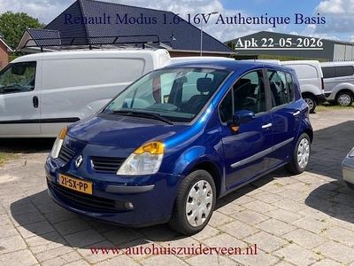 Blauw (metallic) Occasion 2005 Renault Modus Authentique MPV | € 1.299 (Eerlijke prijs)