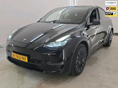 Occasion Tesla Model Y Long Range AWD 378 kW (514 PK) 2021 Zwart (metallic) SUV