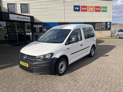 tweedehands VW Caddy Trendline. 1.2 TSI benzine, milieu vriendelijker voor de binnensteden, compleet uitvoering, grijs kenteken.