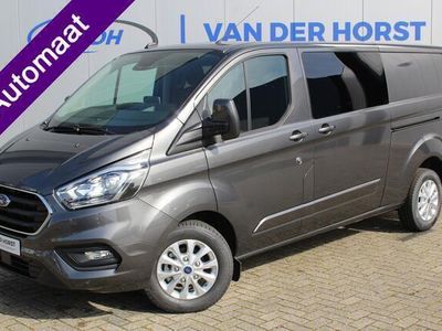 tweedehands Ford 300 TRANSIT CUSTOM2.0-170pk TDCI L2H1 Limited dubbele cabine. AUTOMAAT ! Airco, stoel-, spiegels en voorraam verwarming, schuifdeur li.+ re., navigatie, telefoonvoorb., camera, parkeersensoren, metallic lak, LM wielen, armleuningen etc.