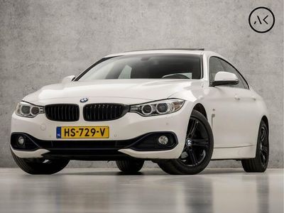 tweedehands BMW 418 4-SERIE Gran CoupéSport Automaat (SCHUIFDAK, GROOT NAVI, COGNAC LEDER, DEALER ONDERHOUDEN, M-STUUR, STOELVERWARMING, SPORTSTOELEN, ZWART HEMEL, FLIPPERS, XENON, NIEUWSTAAT)