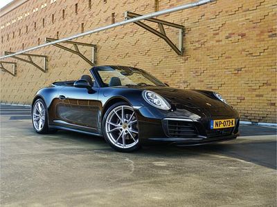 Occasion Porsche 911 Carrera 4 Cabriolet Sport 370 PK (272 kW) 2016 Zwart (metallic) Cabriolet