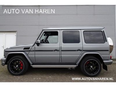 tweedehands Mercedes G63 AMG AMG VAN GRIJS KENTEKEN EDITION 463 DESIGNO PLATINUM TREKHAAK CARBON HARMAN KARDON