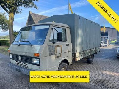 tweedehands VW LT 35D Pick-up / Open laadbak met huif 6 cilinder diesel ex Belgische Leger