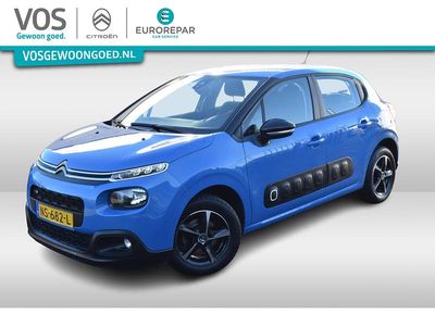Blauw (metallic) Occasion 2017 Citroën C3 Feel Hatchback | € 8.890 (Eerlijke prijs)