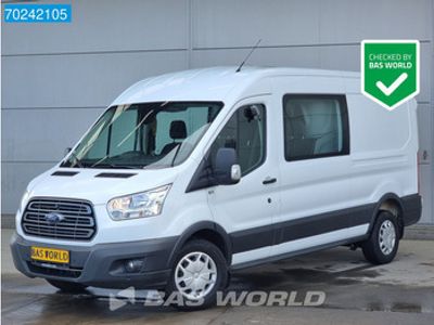 tweedehands Ford Transit 130pk L3H2 Dubbel Cabine Airco Cruise Parkeersensoren Doka Mixto DC 8m3 Airco Dubbel cabine Cruise control