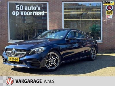 Blauw Occasion 2018 Mercedes C180 AMG line Coupé | € 28.950 (Iets duurder)