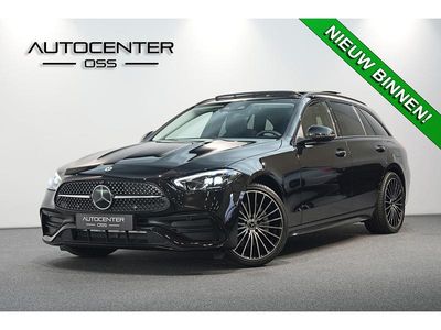 Zwart Gebruikt 2024 Mercedes C300 AMG Stationwagen | € 49.940 (Eerlijke prijs)