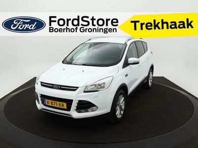 tweedehands Ford Kuga 1.5 EcoBoost 150 pk Titanium | Trekhaak | Half leer | Navi | Clima | Cruise | Stoelverw. | Voorruitverw. | 100% dealer onderh.