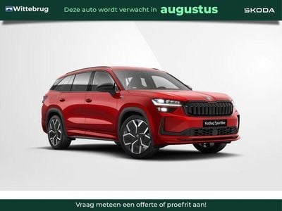 Rood Nieuw 2025 Skoda Kodiaq Business Line SUV | € 57.950 (Eerlijke prijs)