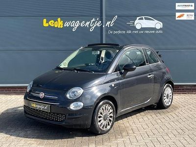 Zwart Gebruikt 2018 Fiat 500C Lounge Cabriolet | € 12.940 (Eerlijke prijs)
