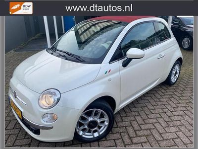 tweedehands Fiat 500C 0.9 TwinAir Lounge Parelmoer Wit I Cabrio I Airco I Bluetooth TOP STAAT