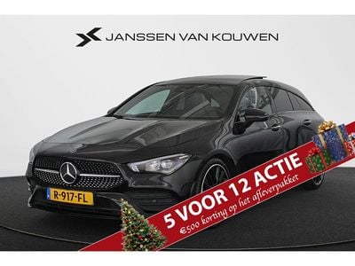 Zwart Gebruikt 2022 Mercedes CLA200 Shooting Brake AMG line Stationwagen | € 28.750 (Iets duurder)