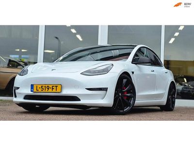Wit Occasion 2019 Tesla Model 3 Performance Sedan | € 21.994 (Eerlijke prijs)