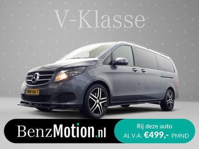 tweedehands Mercedes V220 Extra Lang Dubbel Cabine Avantgarde- 2x Schuifdeur I Leder I Navi I Clima I LMV