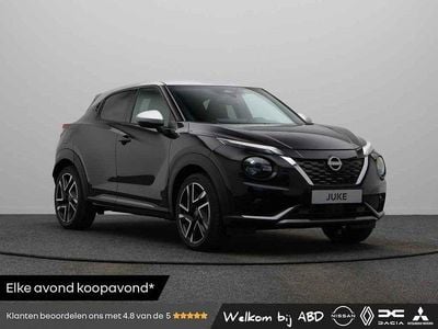 Nieuw Nissan Juke Pack 143 PK (105 kW) 2025 Two tone: metallic black / blade silver (zwar SUV