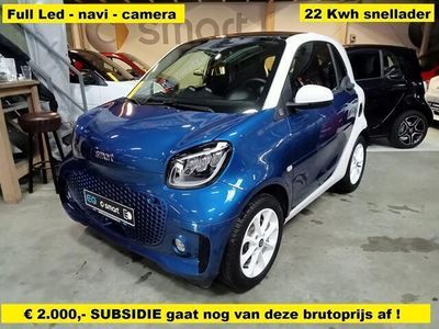 tweedehands Smart ForTwo Electric Drive EQ coupe Stoel en stuurverwarming - snellader - camera