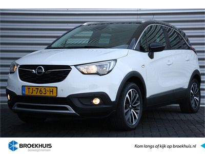 tweedehands Opel Crossland X 1.2 TURBO 110PK INNOVATION+ AUTOMAAT / NAVI / LEDER / CLIMA / LED / PDC / 17" LMV / CAMERA / KEYLESS / PANO. DAK / BLUETOOTH / C