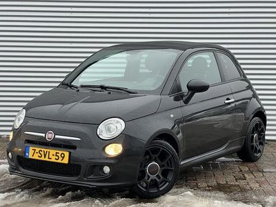 Zwart (metallic) Occasion 2014 Fiat 500C Lounge Cabriolet | € 6.448 (Eerlijke prijs)