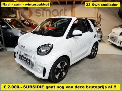 tweedehands Smart ForTwo Electric Drive cabrio EQ Comfort - winterpakket - navi - cam