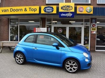 Blauw Occasion 2015 Fiat 500C Sport Cabriolet | € 9.445 (Duur)