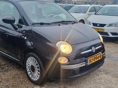 Zwart Occasion 2010 Fiat 500 Lounge Hatchback | € 3.499 (Eerlijke prijs)