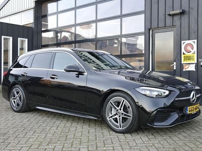Zwart Occasion 2024 Mercedes C180 AMG line Stationwagen | € 40.589 (Eerlijke prijs)