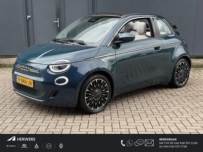 Occasion Fiat 500e La Prima 86 kW (118 PK) 2021 Groen Cabriolet