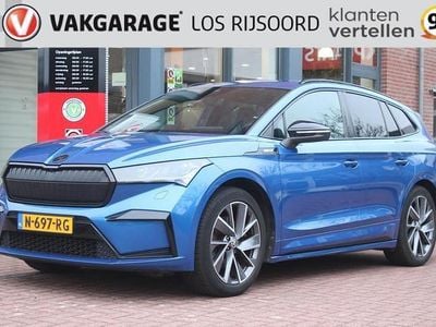 Blauw (metallic) Occasion 2021 Skoda Enyaq iV SportLine SUV | € 18.000 (Eerlijke prijs)