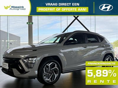 Cyber grey (grijs metallic) Occasion 2024 Hyundai Kona N Line SUV | € 37.335 (Duur)