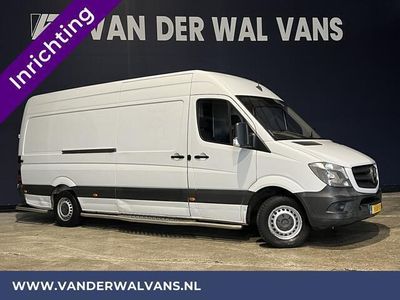 tweedehands Mercedes Sprinter 316 NGT Automaat L3H2 *Post NL inrichting* Euro6 Camera sidebars, 270 graden achterdeuren, schappen, doorloopdeur