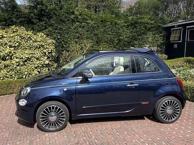 Blauw Gebruikt 2017 Fiat 500 Lounge Cabriolet | € 16.500