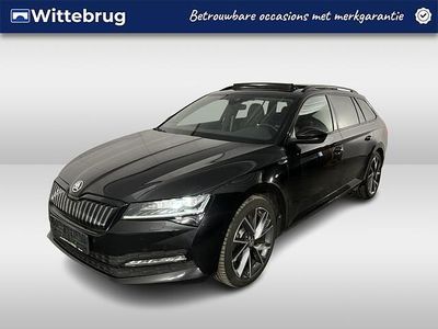 Occasion Skoda Superb SportLine 218 PK (160 kW) 2022 Zwart Stationwagen