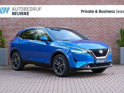 tweedehands Nissan Qashqai 1.3 MHEV 158pk Xtronic Tekna Plus | Navi | Full LED | Adaptive Cruise | 360° Camera | Leder | Head-up Display | Panoramadak | 19" velgen