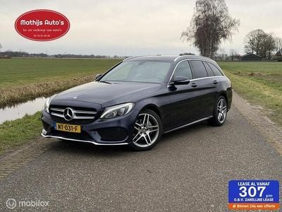 Blauw Occasion 2017 Mercedes C180 AMG line Stationwagen | € 18.950 (Eerlijke prijs)