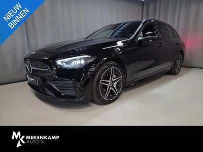 Zwart Gebruikt 2022 Mercedes C300 AMG line Stationwagen | € 34.950 (Goede deal)